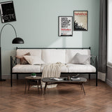 Metal Daybed Twin Bed Frame Stable Steel Slats Sofa Bed