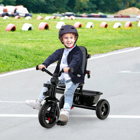 Triciclo para bebés 4 en 1 con asiento convertible