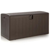 Caja de almacenamiento con cerradura para terraza, grande, resistente a la intemperie, de 397 litros