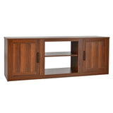 Mueble de TV con puertas corredizas dobles para televisores de hasta 65 pulgadas