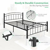 Modern Platform Bed with Headboard and Footboard