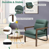 Sillón individual con respaldo y asiento acolchados extragruesos