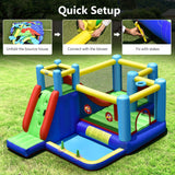 Castillo hinchable con soplador de 735W