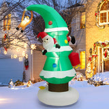 Árbol de Navidad inflable de 8 pies con Papá Noel