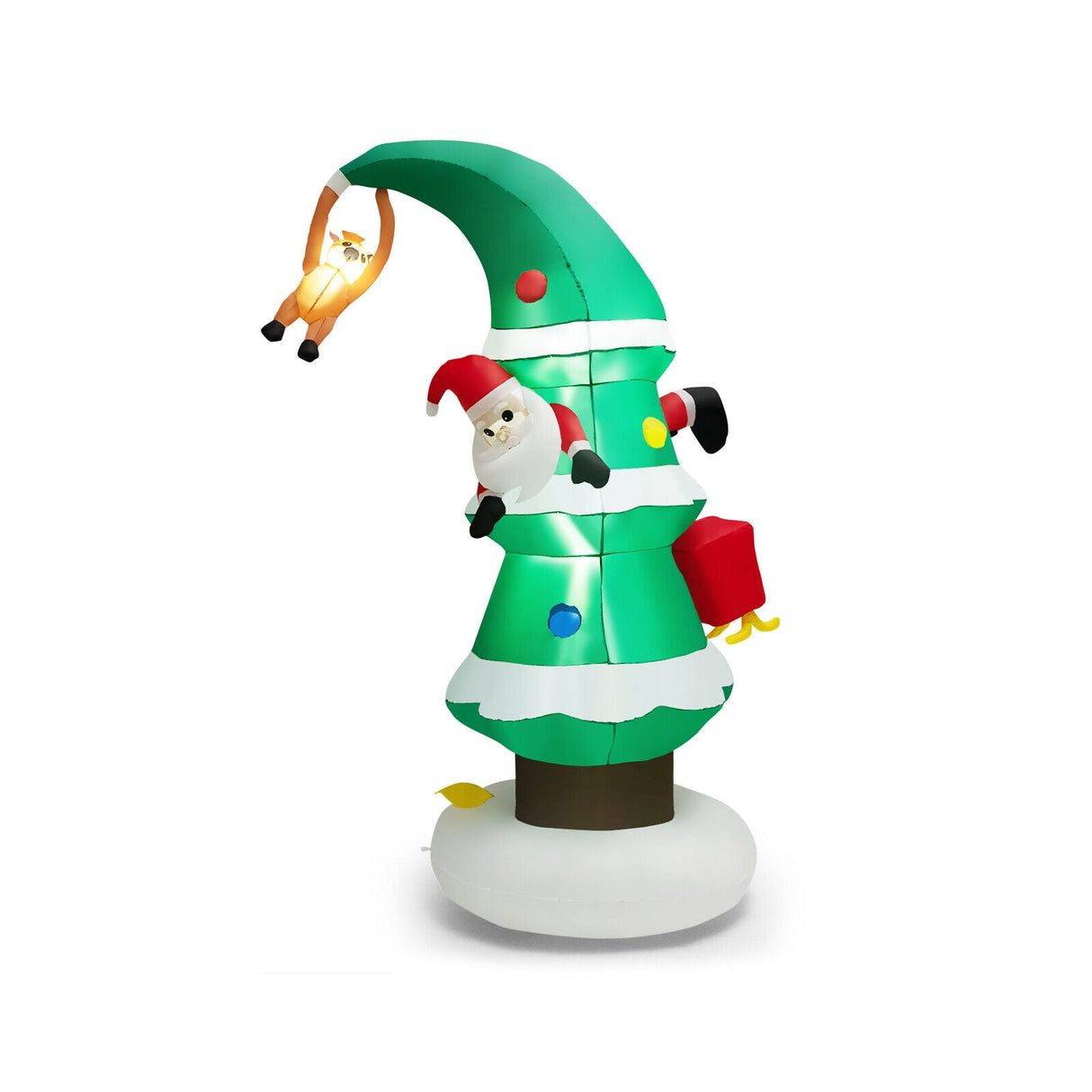 Árbol de Navidad inflable de 8 pies con Papá Noel