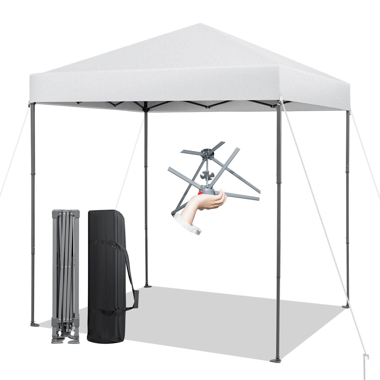 Carpa plegable para exterior de 2 x 2 metros con protección solar UPF 50+