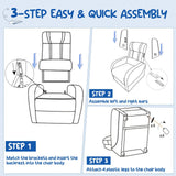 Kids Recliner Chair with Side Pockets and Footrest