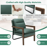 Sillón individual con respaldo y asiento acolchados extragruesos