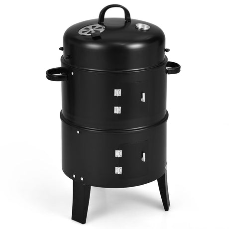 Parrilla de carbón 3 en 1 Cambo con termómetro incorporado