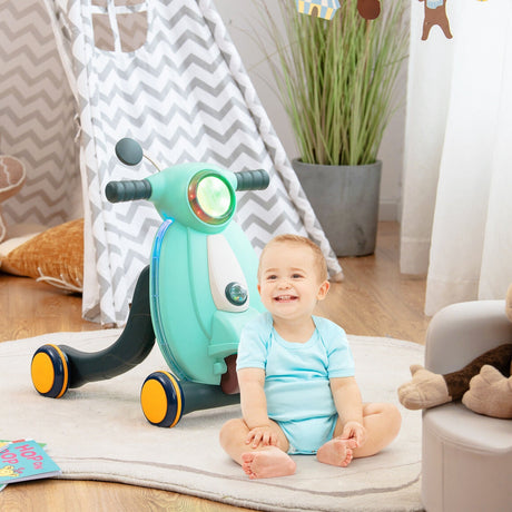 Andador de aprendizaje 2 en 1 con luces y sonidos para bebés