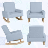 Mecedora infantil con patas de madera maciza