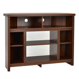 Modern Corner TV Stand with Adjustable Shelves for TVs up to 48 Inch