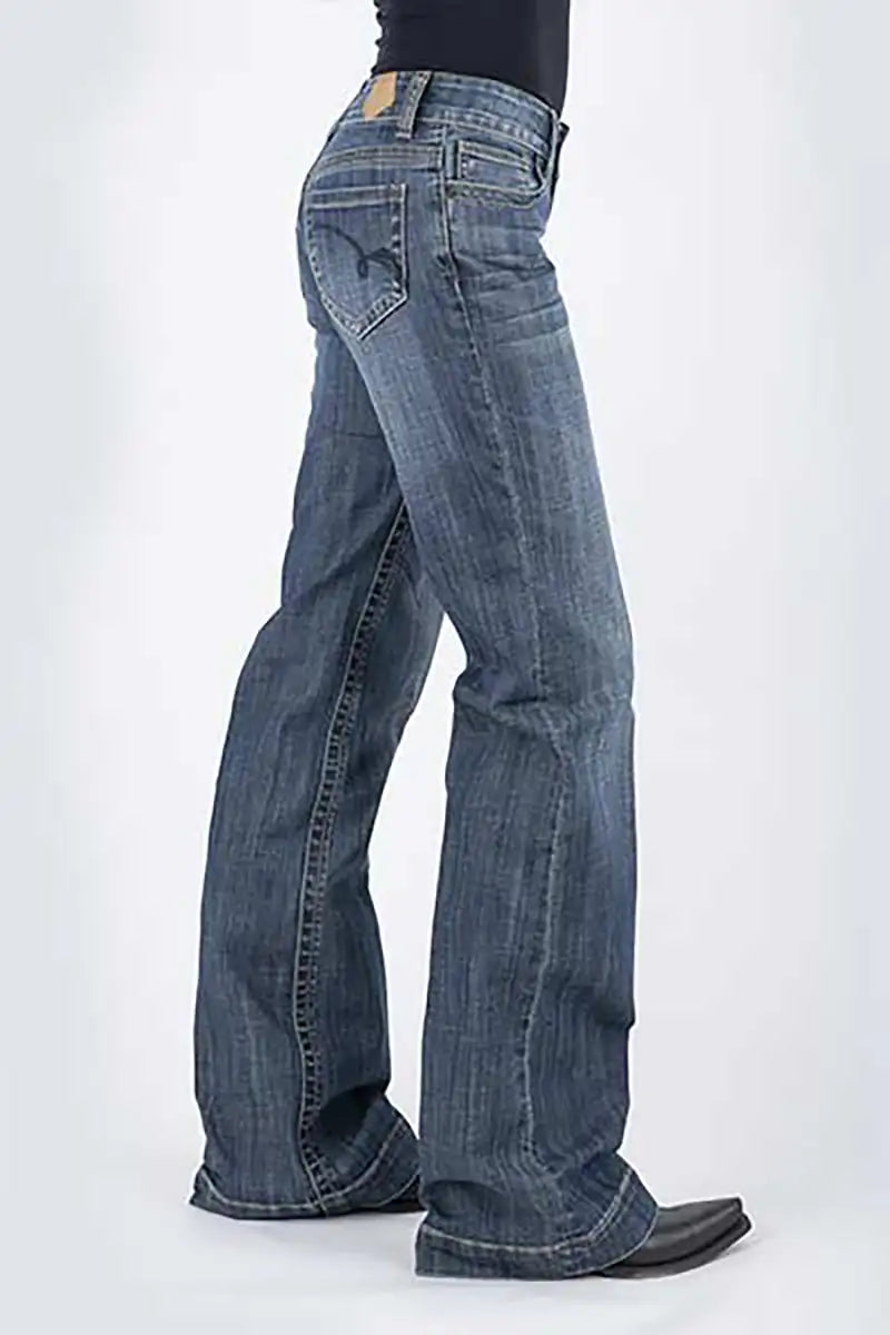 Tin Haul 460 Ella Fit Blue Loop Pocket ( Denim oscuro ) - Jeans de mujer