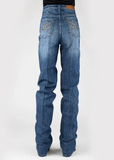 Tin Haul 525 Rachel Fit Bolsillo de herradura (lavado medio de mezclilla) - Jeans de mujer