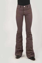 Tin Haul Libby High Raise Flare (Brown) - Women's Jeans