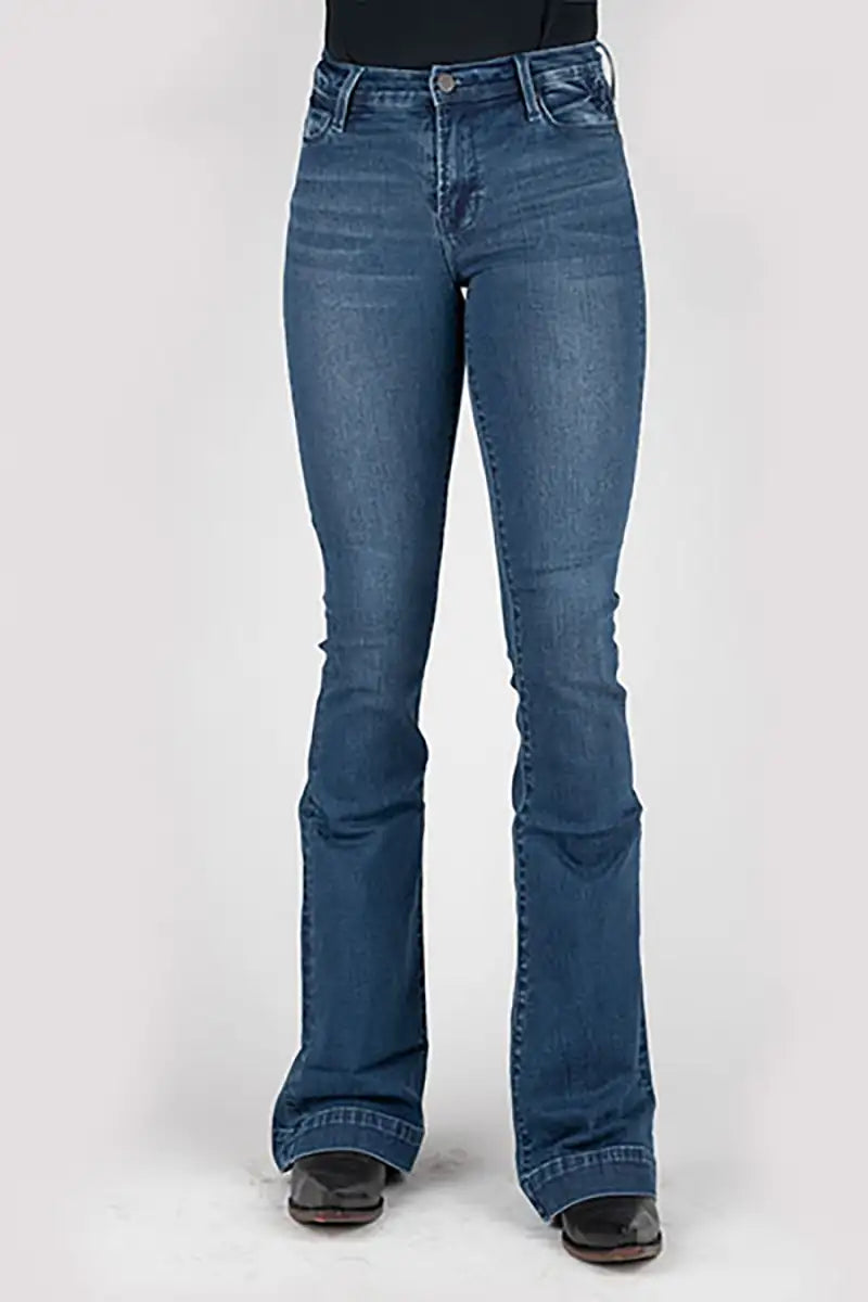 Tin Haul 595 Libby Fit Anvil and Hammer (lavado oscuro de mezclilla) - Jeans de mujer