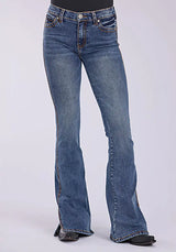 Tin Haul 595 Libby Fit Slit (lavado medio demin) - Jeans de mujer