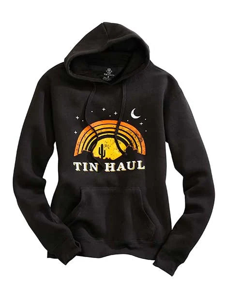 Sudadera con capucha Tin Haul Night Sky Print (negra) - Para mujer