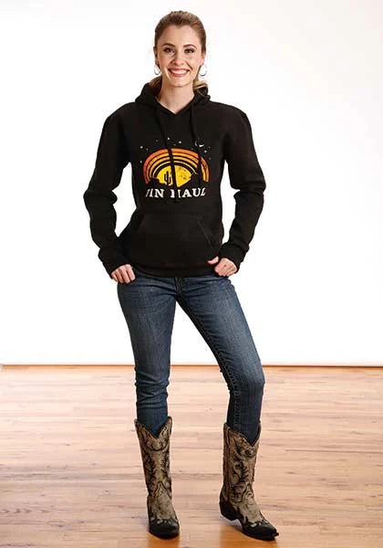 Sudadera con capucha Tin Haul Night Sky Print (negra) - Para mujer