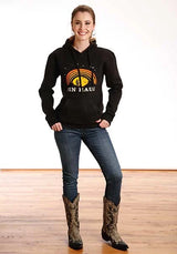 Sudadera con capucha Tin Haul Night Sky Print (negra) - Para mujer