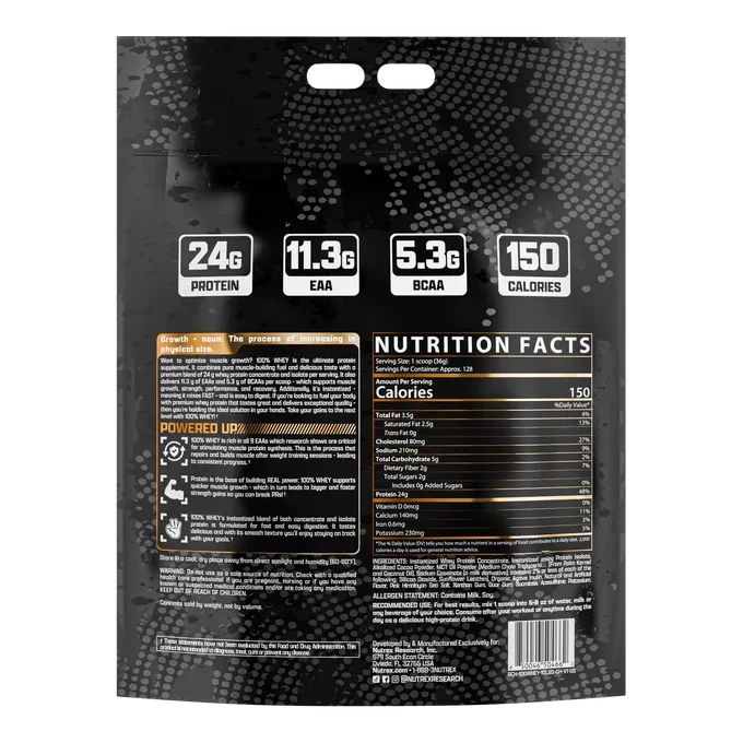 Nutrex Proteína de suero 100%, 10 libras