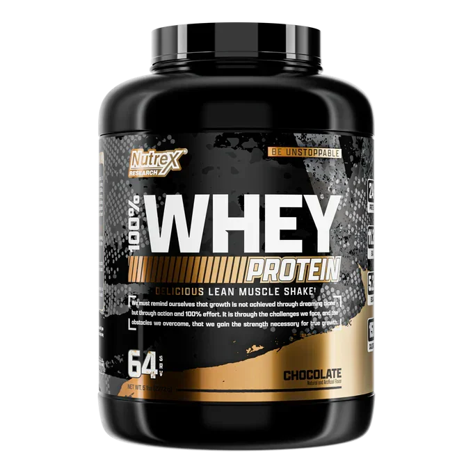 Proteína de suero de leche Nutrex 100%, 5 libras
