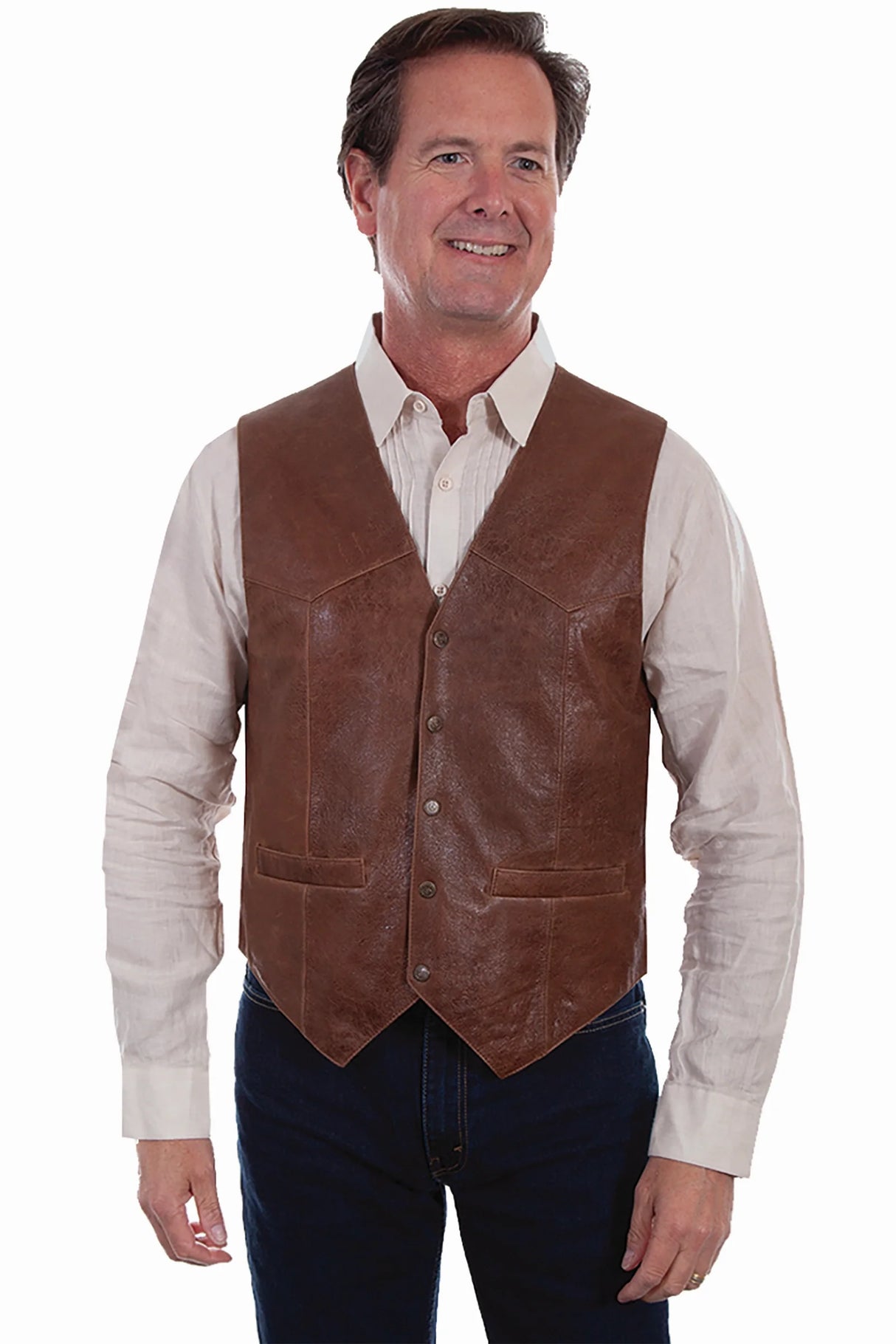 Scully Ranchline (1035 Lambskin) – Chaleco de hombre