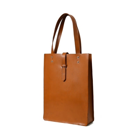 Bolso de mano de piel "Elegancia Castaña"