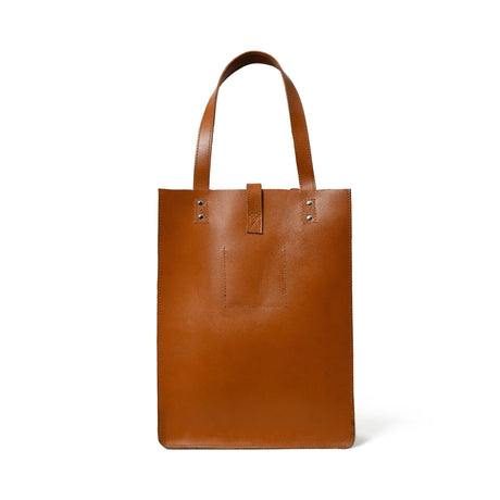 Bolso de mano de piel "Elegancia Castaña"