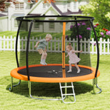 10FT Outdoor Trampoline Heavy-Duty Recreational Trampoline with Safety Enclosure Net