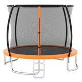 10FT Outdoor Trampoline Heavy-Duty Recreational Trampoline with Safety Enclosure Net