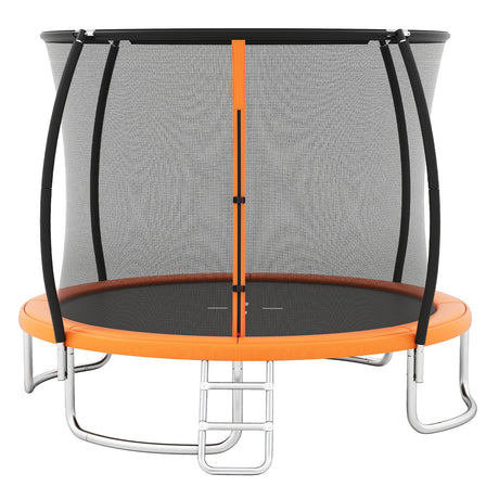 Trampolín exterior de 10 pies, resistente, recreativo, con red de seguridad