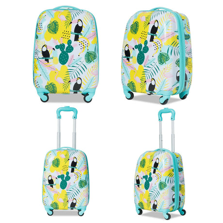 Juego de 2 piezas de equipaje infantil: Mochila de 12 pulgadas y Maleta con ruedas de 16 pulgadas para viaje