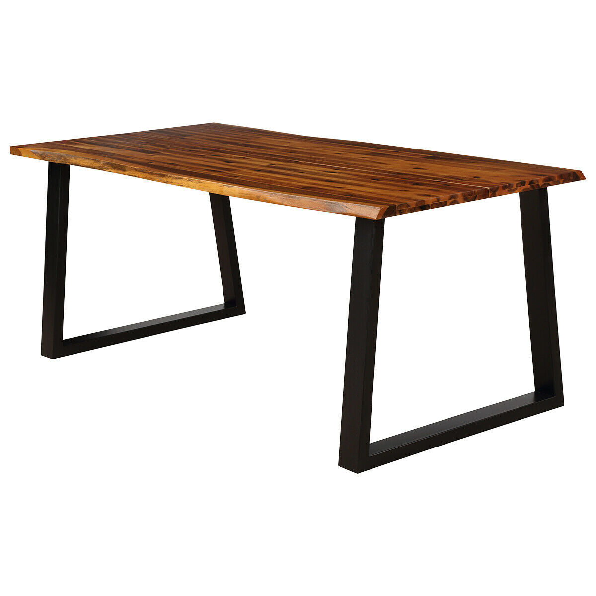 Mesa de comedor rectangular de madera de acacia