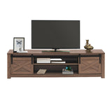 Mueble de TV de 65 pulgadas con puerta corrediza estilo granero