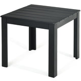 Wooden Square Patio Coffee Bistro Table