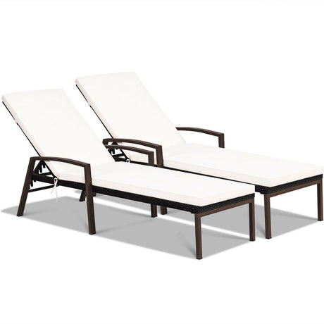 Juego de muebles de ratán para patio de 2 piezas