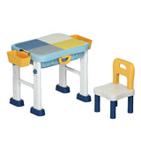 Juego de mesa de actividades 6 en 1 para niños con silla