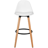 2 Pieces Mid Century Barstool 28.5 Inches Dining Pub Chair