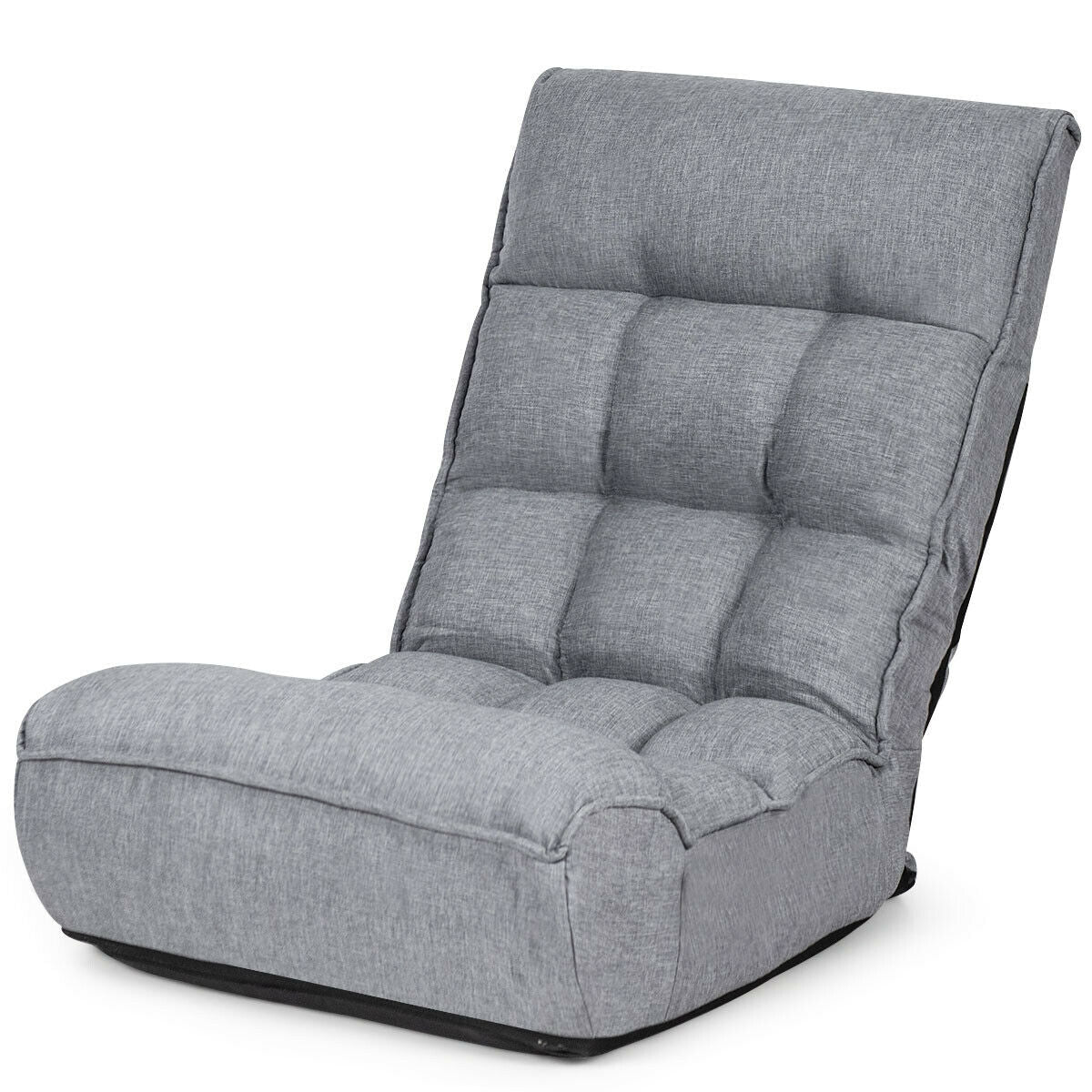 Sofá perezoso plegable con silla de suelo ajustable de 4 posiciones
