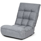 Sofá perezoso plegable con silla de suelo ajustable de 4 posiciones