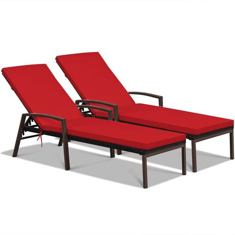 Juego de muebles de ratán para patio de 2 piezas