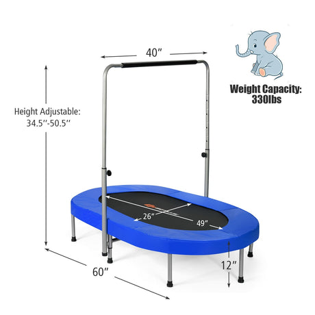 Trampolín Rebotador Plegable para Niños de 2 Plazas