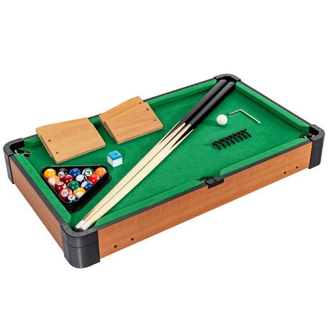 Juego de mini mesa de billar de 24 pulgadas, mesa de billar de interior con accesorios