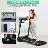 Cinta de correr eléctrica plegable de 3 HP con altavoz Bluetooth
