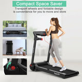 Cinta de correr eléctrica plegable de 3 HP con altavoz Bluetooth
