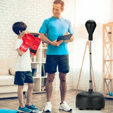 Adjustable Freestanding Punching Bag with Boxing Gloves