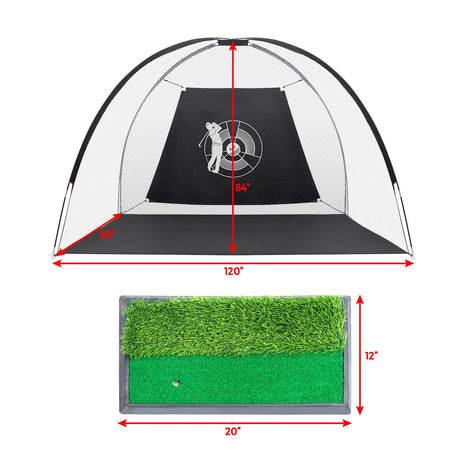 Set de práctica de golf 3 en 1 portátil de 3 metros