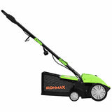 Escarificador eléctrico de 13 pulgadas y 12 amperios con bolsa recolectora y cuchillas extraíbles