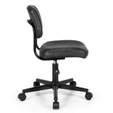 PU Leather Adjustable Office Chair Swivel Task Chair with Backrest